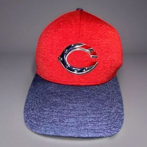 Cincinnati Reds Hat Cap Fitted Men M/L Hip Hop Hat Red Blue 39Thirty Fitted Cap‎